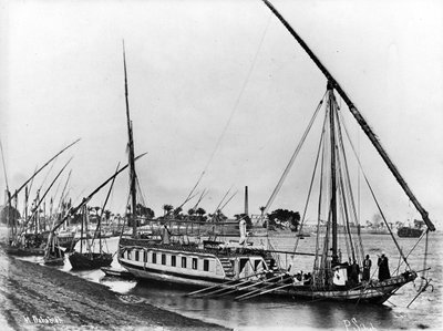 Dahabiya on the Nile by J. Pascal Sebah